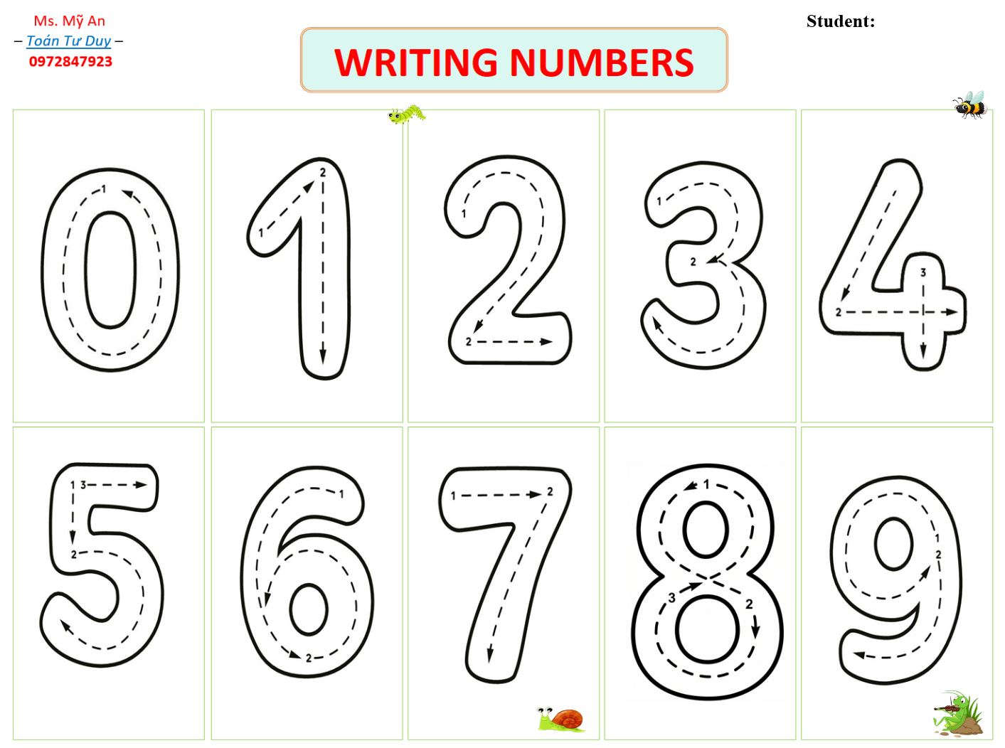 ✍️ WRITING NUMBERS: SỬA TẬT VIẾT SỐ NGƯỢC CHO BÉ